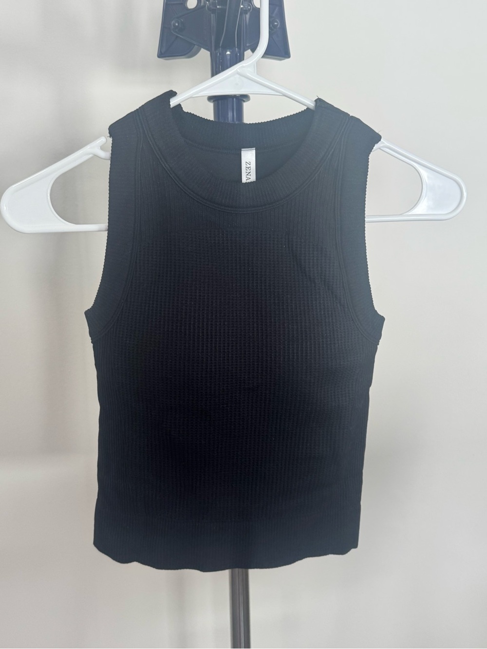 Zenana Outfitters Black Ribbed Tank Top